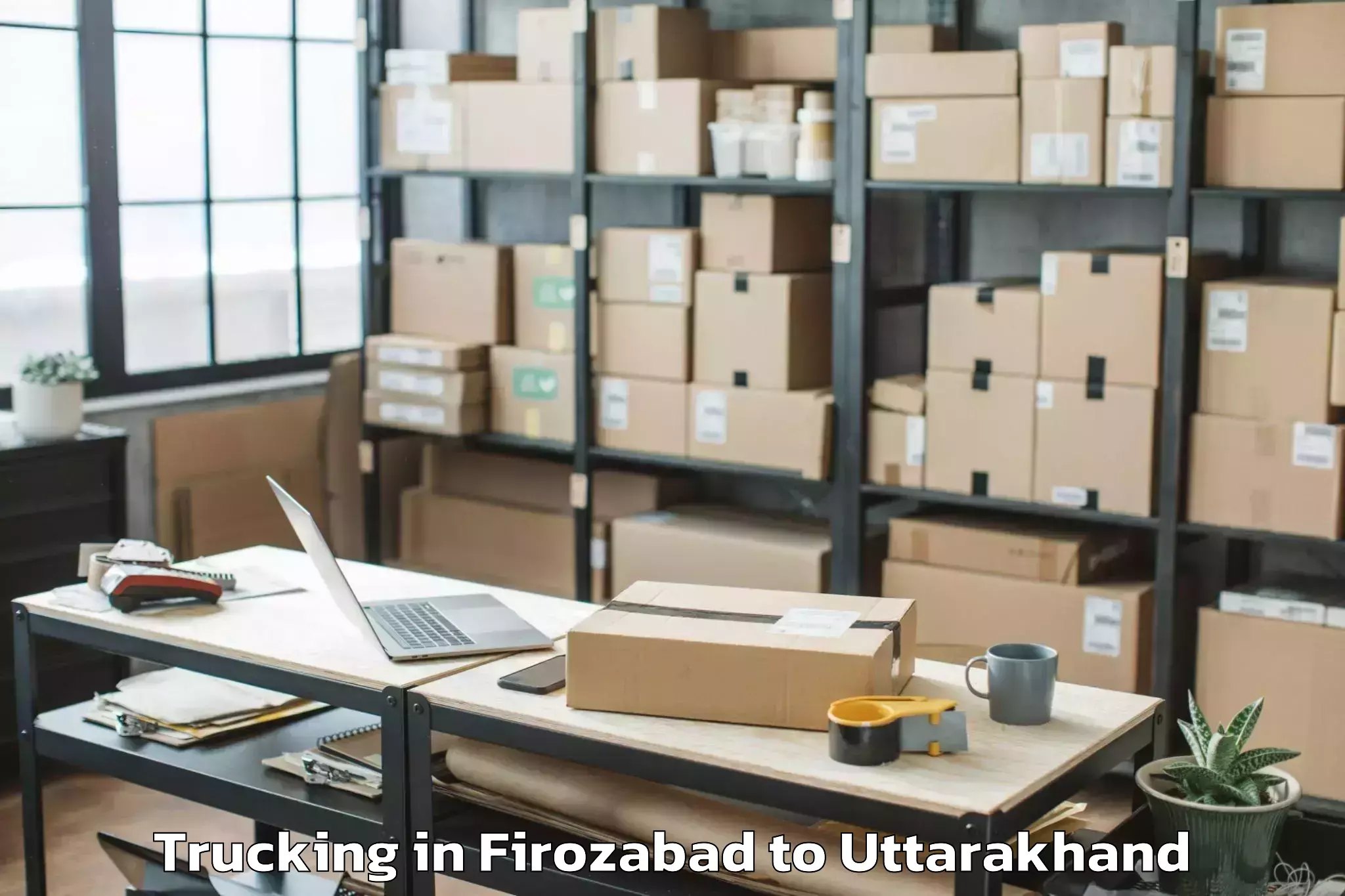 Firozabad to Gairsain Trucking Booking